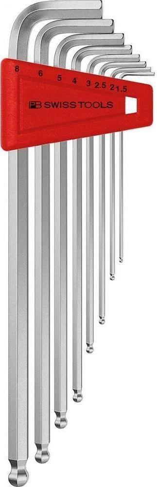 PB Swiss Tools Zestaw kluczy trzpieniowych sześciokątnych z końcówką kulistą PB Swiss Tools