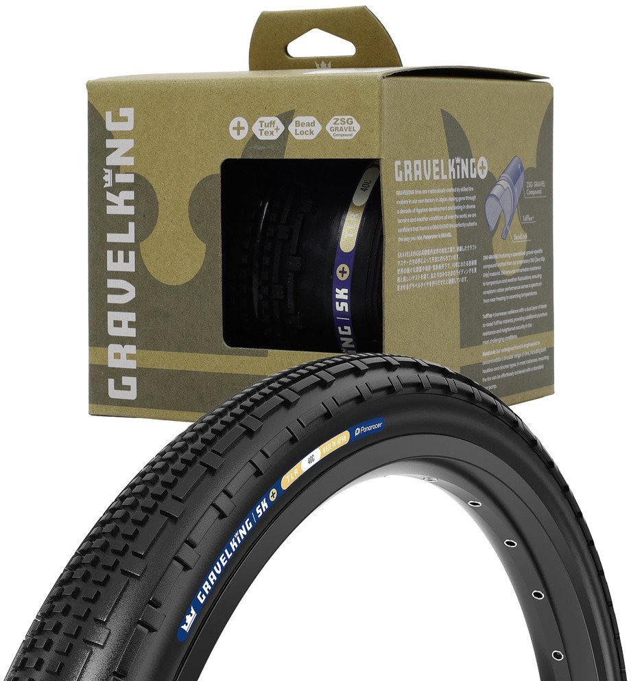 Opona Panaracer GravelKing SK+ 700x40C czarna, aramid, zwijana