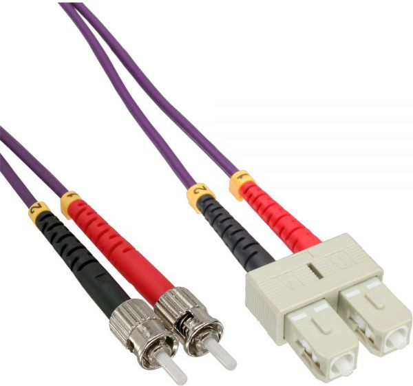 InLine Patchcord światłowodowy SC/ST, 50/125µm, OM4 5m (82505P)