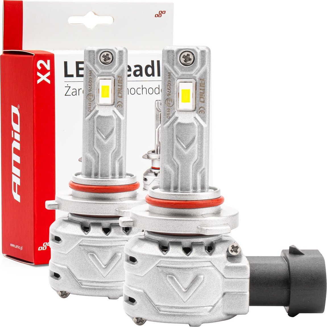 AMiO Żarówki samochodowe led seria x2 hb4 9006 6500k canbus amio-02976