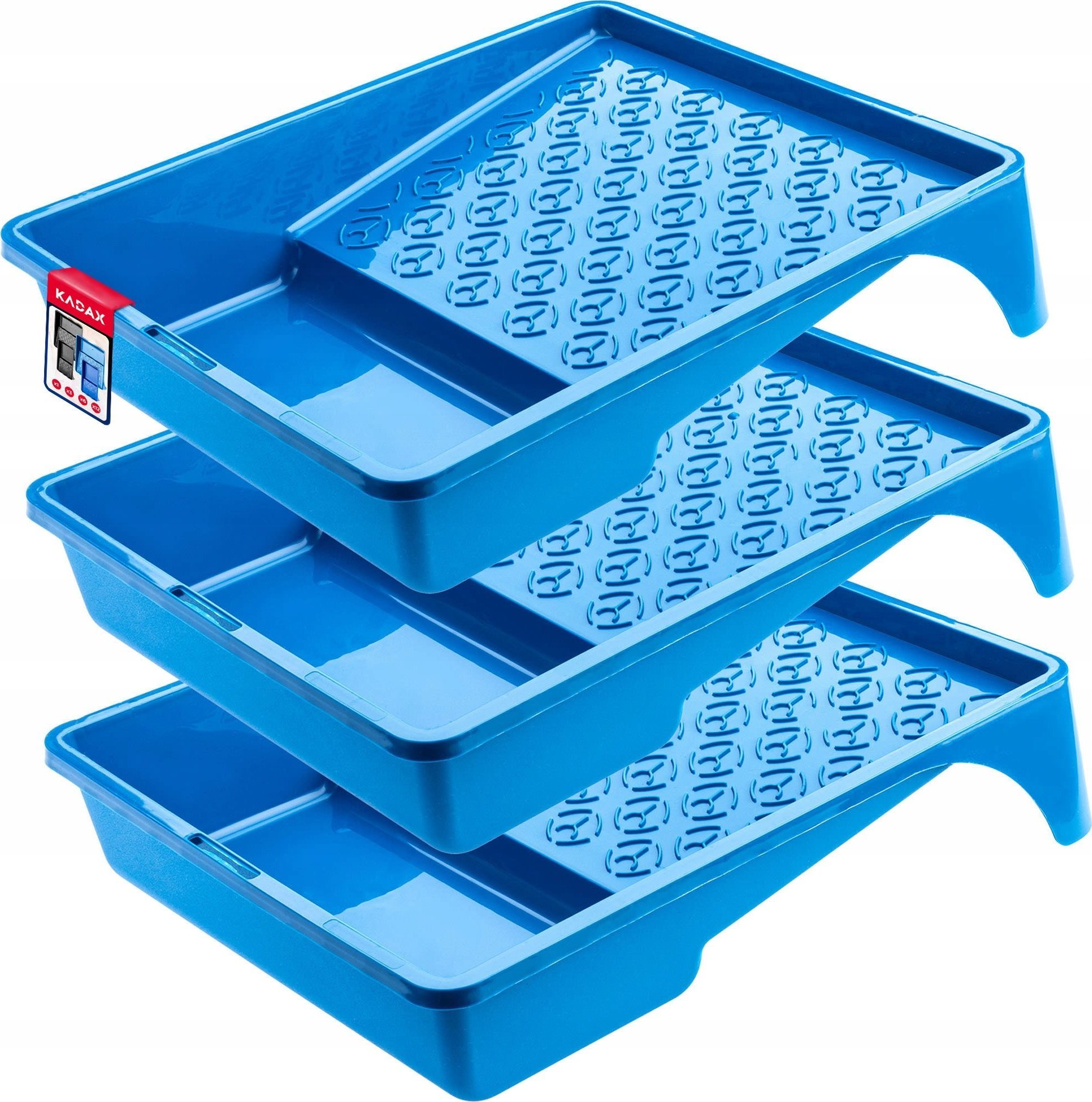 Kadax Kuweta Malarska Duża Do Wałka Farby Niebieska 3szt