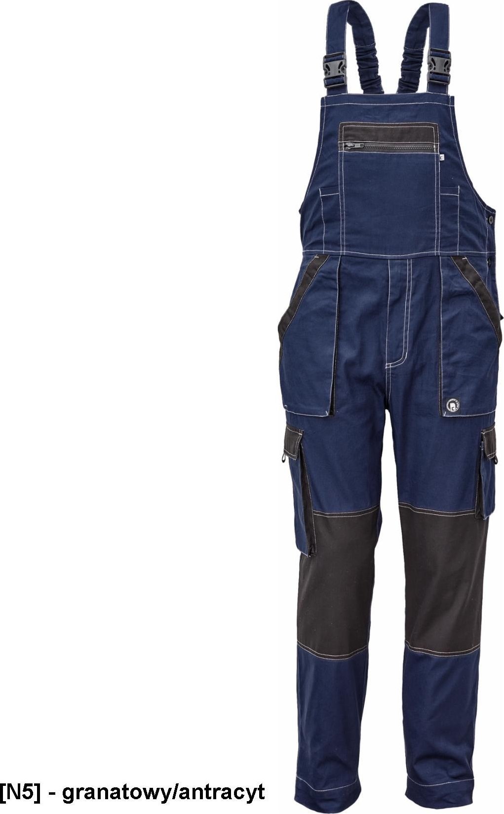 CERVA MAX SUMMER - ogrodniczki - granatowy/antracyt 44