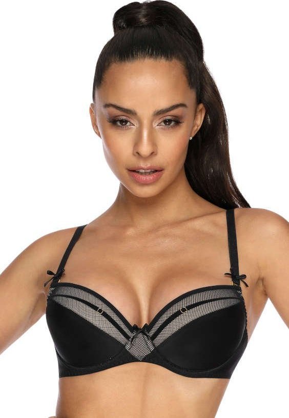 MAT Lingerie Biustonosz push-up czarny Janet M-3300/11 85D