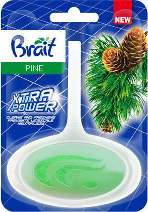 Brait Brait Xtra Power Kostka toaletowa do WC w koszyku - Pine 40g