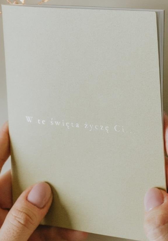 Grupa Kreatywna Książeczka "W te święta życzę Ci" - zieleń