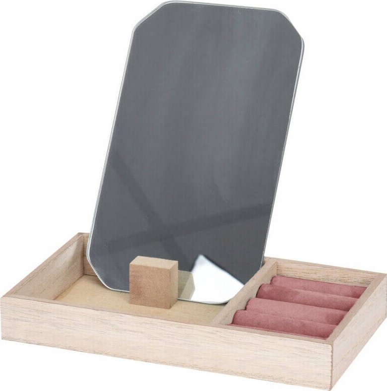 Szkatułka na biżuterię z lusterkiem