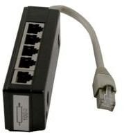 Synergy21 rozgałęziacz sieciowy Czarny, Szary