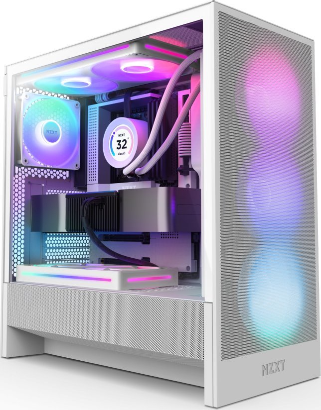 Obudowa Nzxt H5 Flow RGB biała (CC-H52FW-R1)