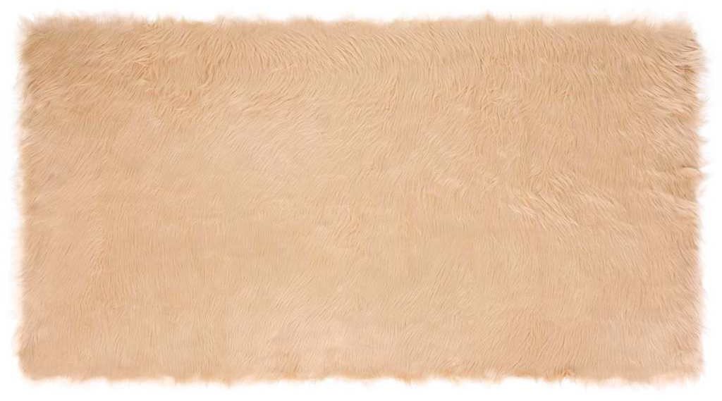 vidaXL Sztuczny dywan owczy beżowy 80 x 150 cm