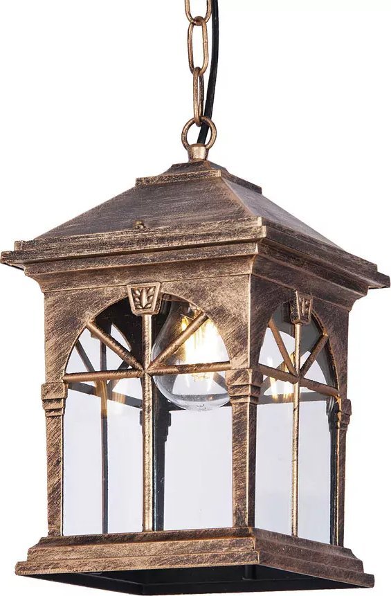 Lumes Czarno-złota lampa wisząca ogrodowa - S518-Older