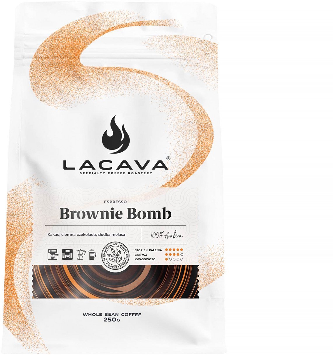 Kawa ziarnista LaCava Brownie Bomb 250g