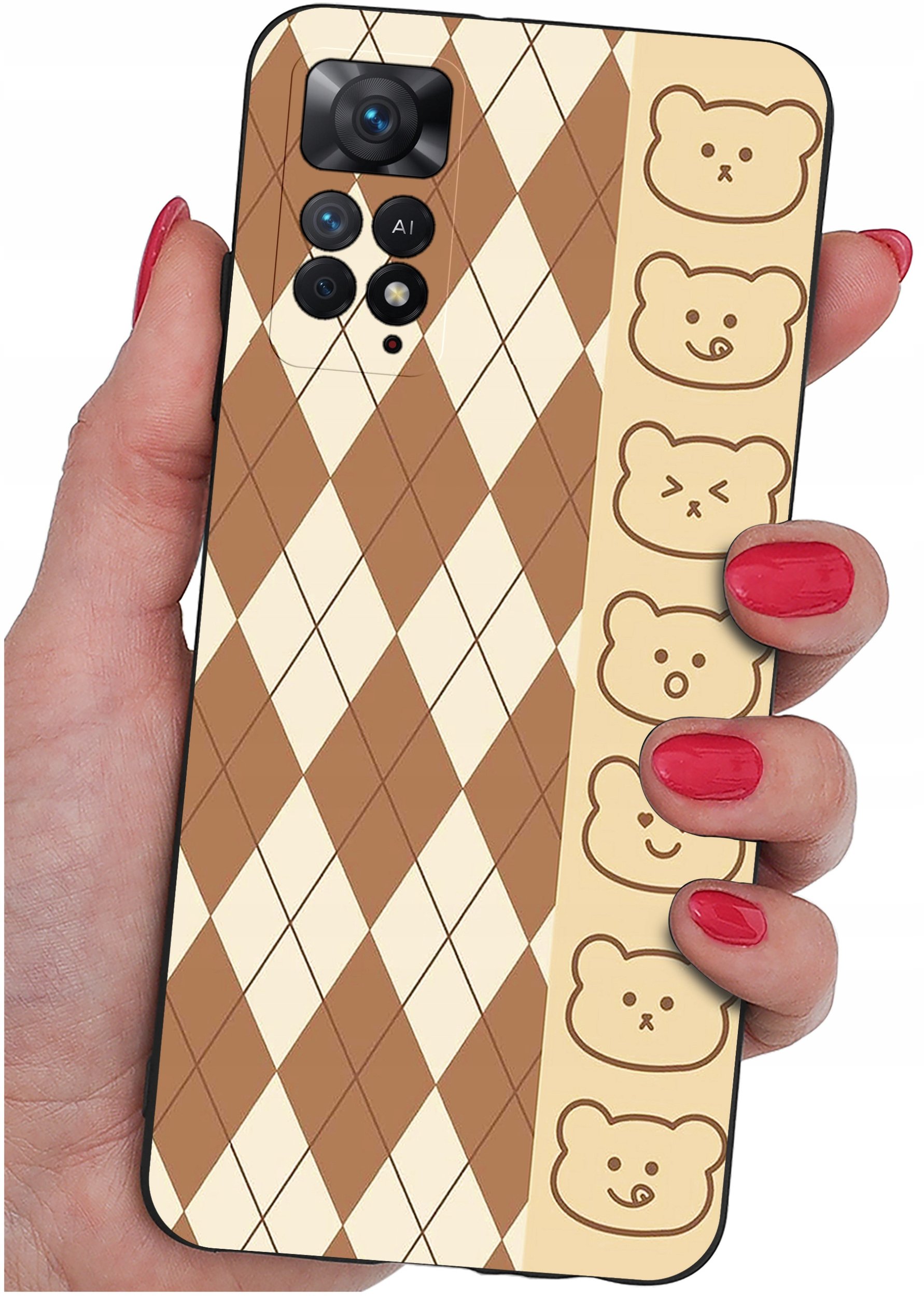 ETUI do Xiaomi Redmi Note 11 Pro | WZORY | SILIKONOWE MATT CASE + SZKŁO 9H