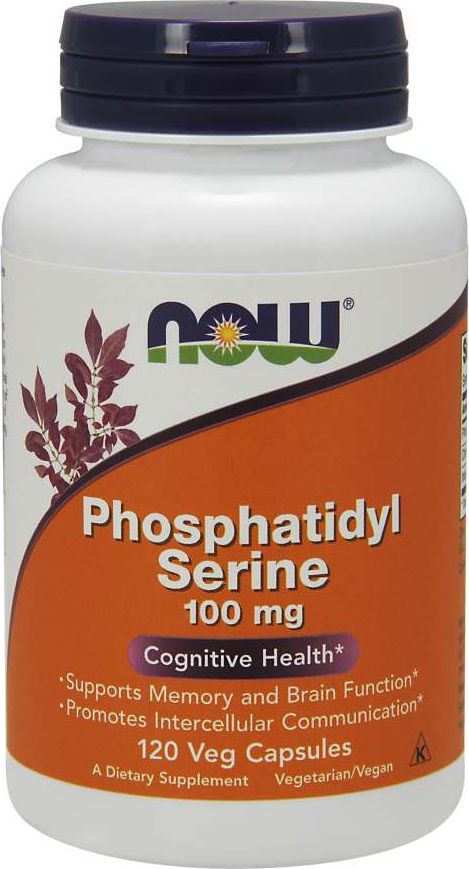 NOW Foods NOW Foods - Fosfatydyloseryna, 100mg, 120 vkaps
