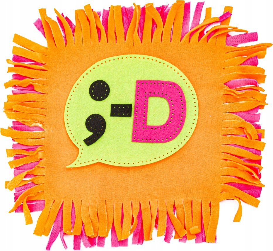 Kreatywny Zestaw, Wyszywanka, Pluszowa PODUSZKA Do Szycia DIY JASIEK