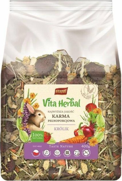 Vitapol Karma uzupełniająca Vita Herbal dla królika 400g (ZVP-4312)