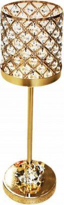 Canpol Świecznik z kryształkami glamour złoty 63 cm