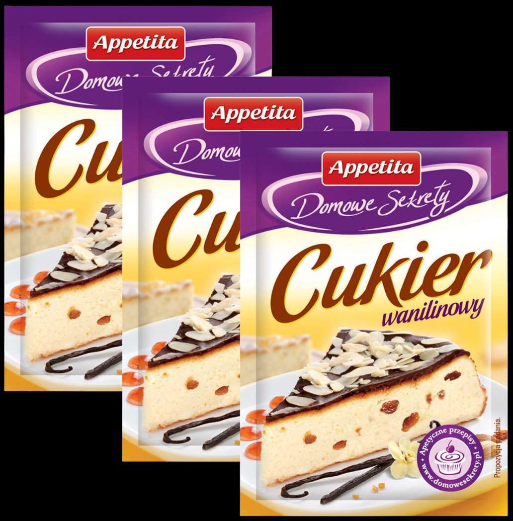 Appetita Domowe Sekrety Cukier waniliowy 15 g x 3 sztuki