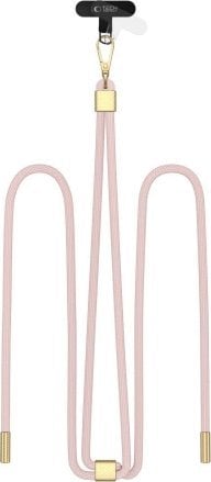 Tech-Protect TECH-PROTECT C2S ROPE CROSSBODY STRAP BABY PINK/GOLD