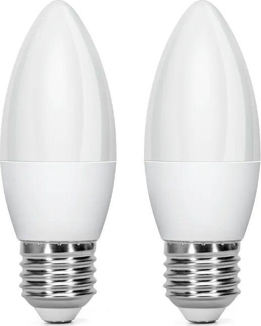 Aigostar Żarówka diodowa świeczka LED C37 E27 4.9W 2 szt. zimna Żarówka diodowa świeczka LED C37 E27 4.9W 2 szt. zimna
