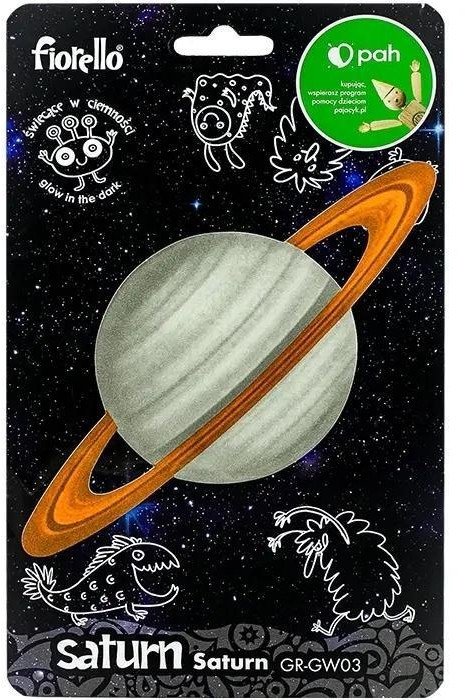 Naklejka fluorescencyjna Saturn 18,7x9cm