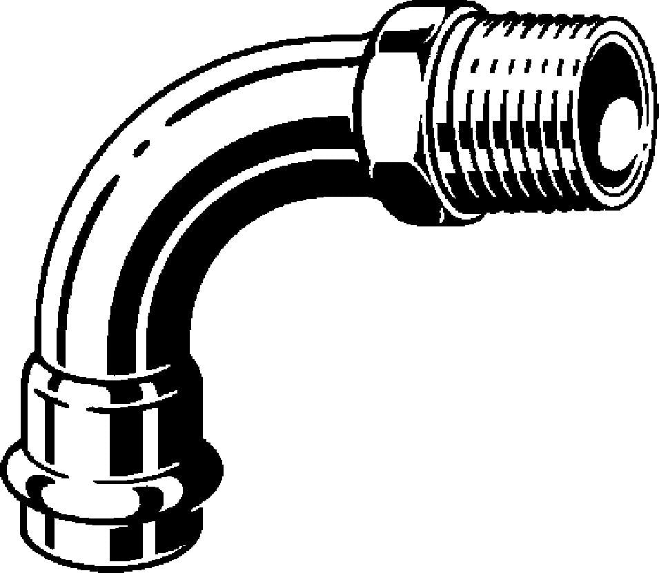 Viega Łuk Z Sc 28 x 1 stal / ocynkowaneŁącznik do rur