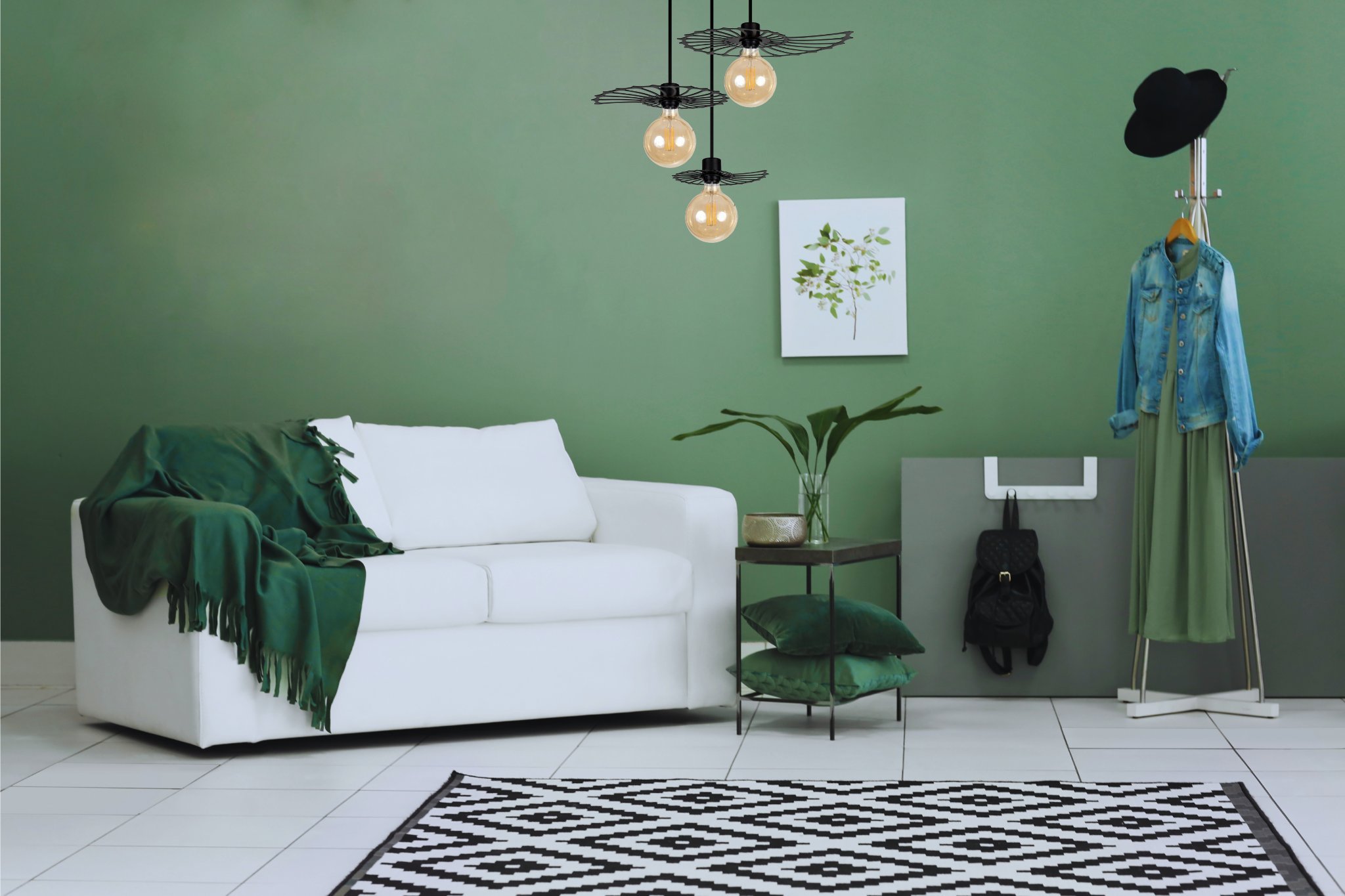 Lampa sufitowa Solar Plafon lampa na 3 żarówki Amonit