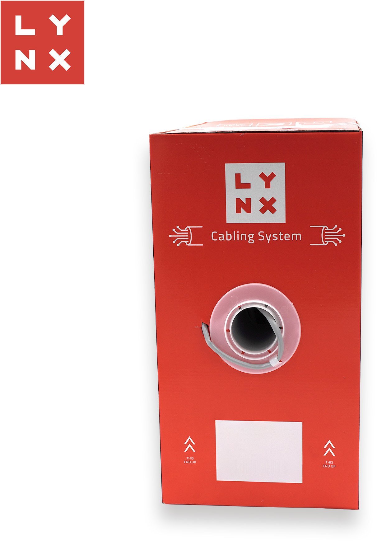 LYNX FTP kabel, Cat5e, LSZH, 0,5mm, celoměděný, vnitřní, šedý, box 305m