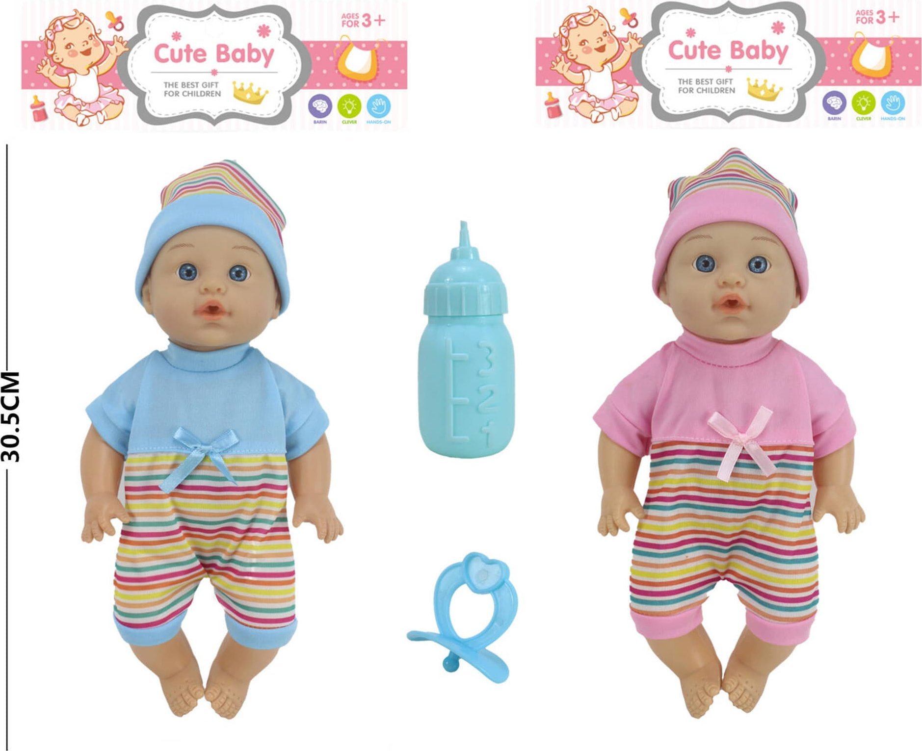 Trifox Lalka bobas z głosem i akcesoriami MIX