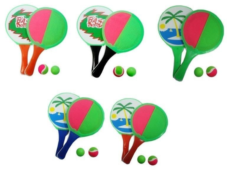 Paletki 2w1 Catch ball łapacz z piłkami MIX