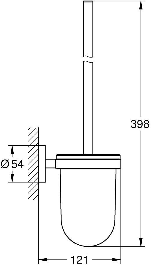 Grohe Start Toilet Brush Set - Matte Black