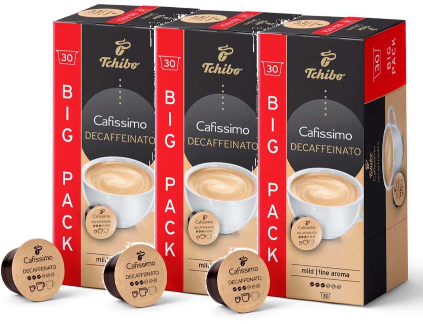 Tchibo Kapsułki Cafissimo Decaffeinato Mild Aroma 3x30 szt.