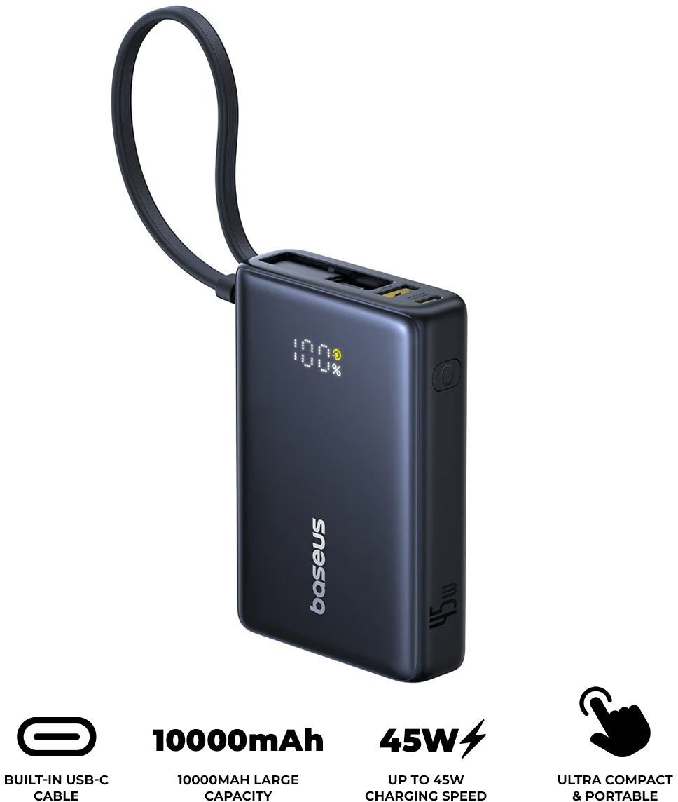 Powerbank Baseus PicoGo Digital Display 10000mAh 45W czarny