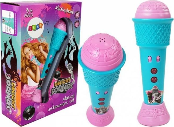 Lean Sport Mikrofon Dziecięcy Karaoke Niebieski