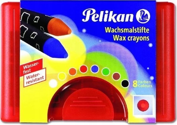 Pelikan Pelikan Wachsmalstifte 665/8WF Rund wasserf. 8er Box