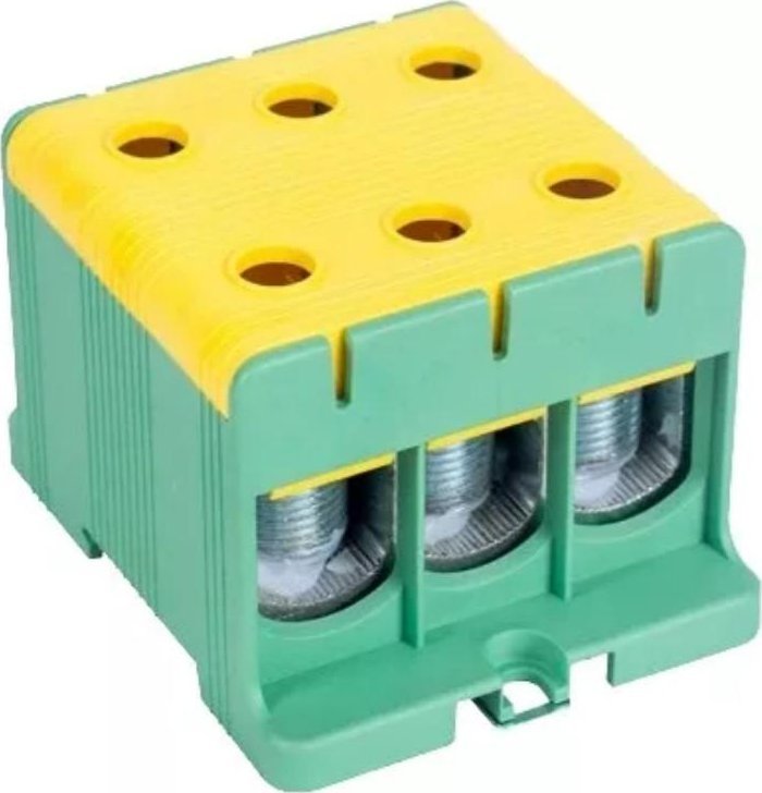 Tracon Electric Złączka kompaktowa na szynę, zielona 6-50mm2 FLEAL-50/3ZS