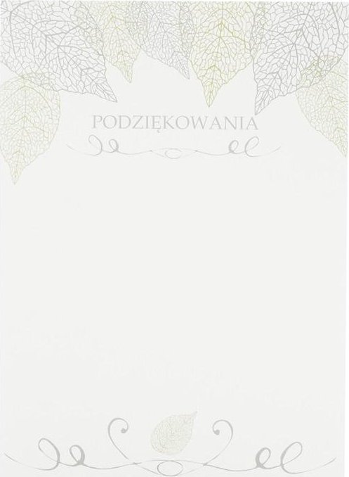 Beniamin Dyplom okolicznościowy A4/20ark. Podziękowania