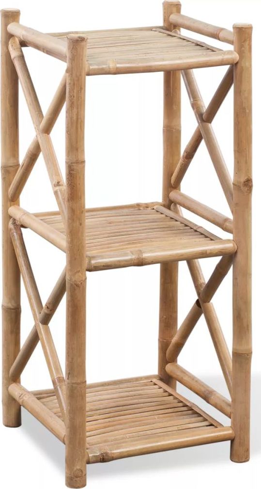 vidaXL 3 poziomowa bambusowa półka