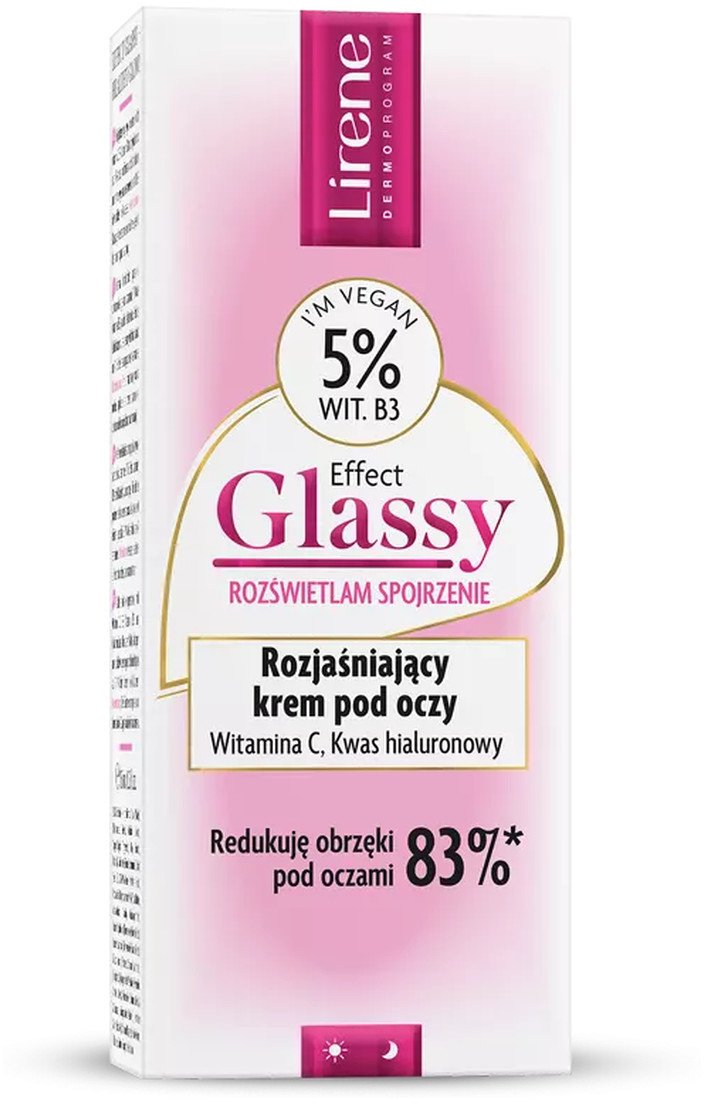 Lirene Effect Glassy Rozjaśniający Krem pod Oczy 15ml
