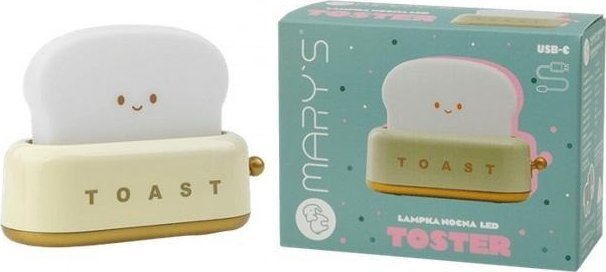 Lampka nocna LED toster żółty