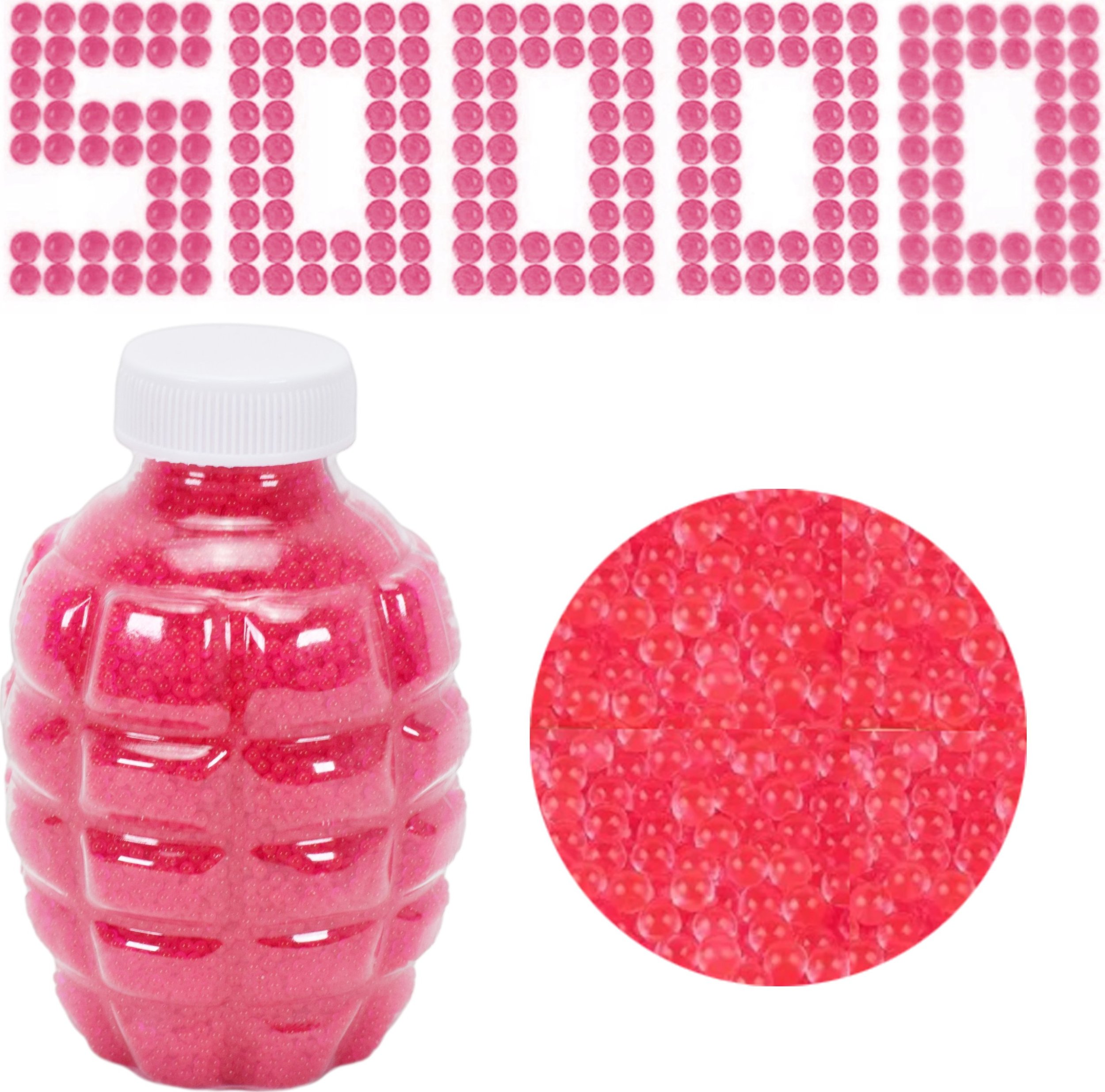 Skleplolki KULKI DO PISTOLETU KARABINU ŻELOWE WODNE ORBIZ ORBEEZ 7-8mm 50000 RÓŻOWE