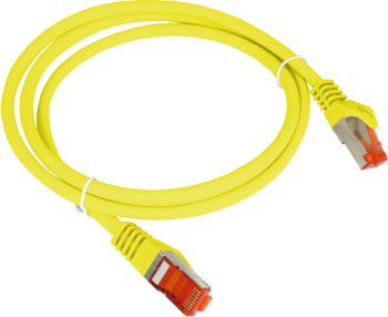 Alantec Patch-cord S/FTP kat.6A LSOH 0.25m żółty (KKS6AZOL0.25)