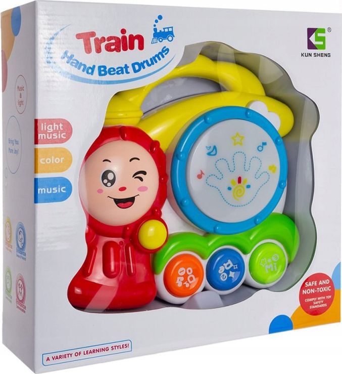 EURObaby Bębenek Lokomotywa Interaktywna Multimedialna (EBZ966)