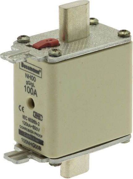 Eaton Wkładka bezpiecznikowa 100A 500V GL/GG NH00 niskonapięciowa (100NHG00B)