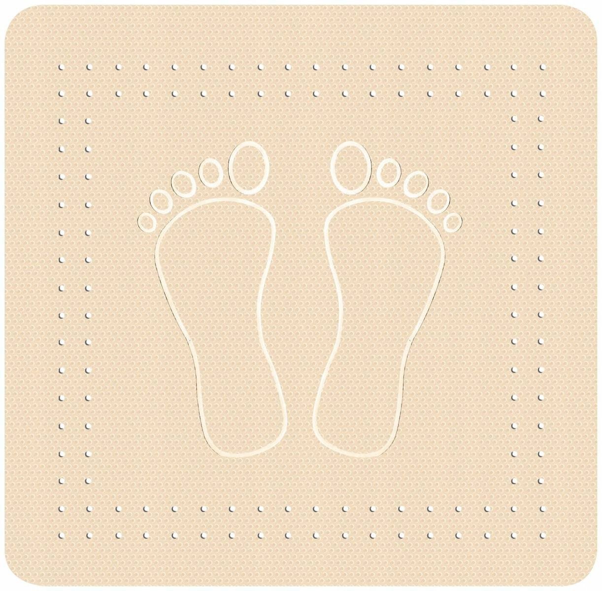 KLEINE WOLKE Foot Mata antypośl.Sandbeige 36x72
