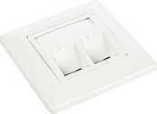 Solarix modułowe gniazdo 2 Keystone Białe (SX9-2-0-WH)