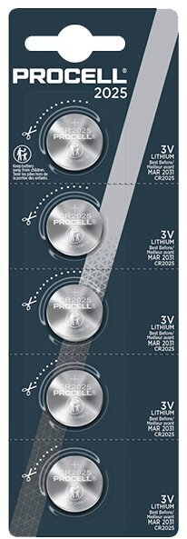 EasyTouch CR2025 5BL DURACELL 3V