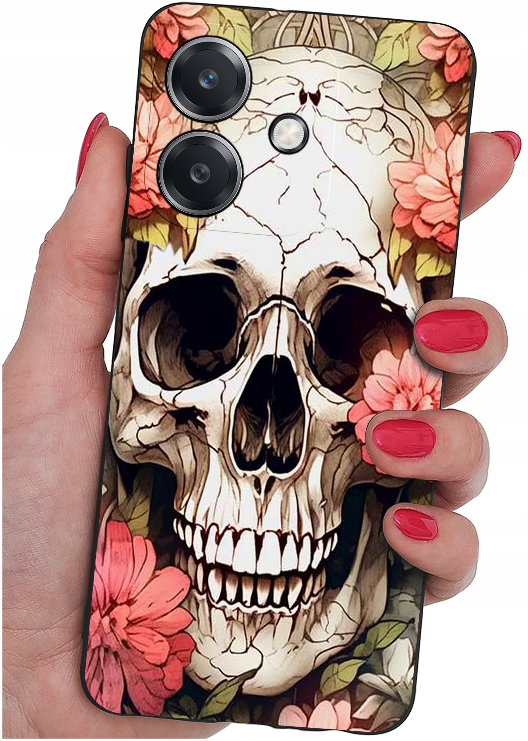 Etui do Oppo A40 | A40M | WZORY | SILIKONOWE MATT SZKŁO 9H