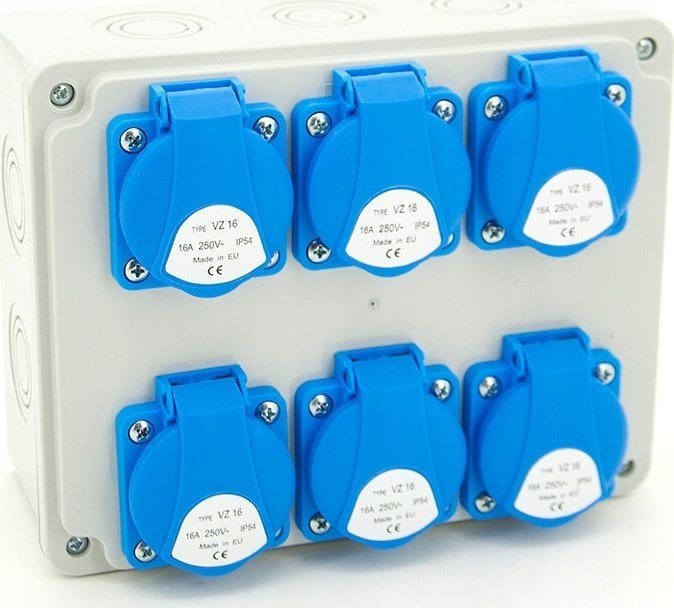 ELS Elektrotechnika Rozdzielnica budowlana 6*GS 230V, obudowa naścienna / natynkowa, ELS Elektrotechnika, N600