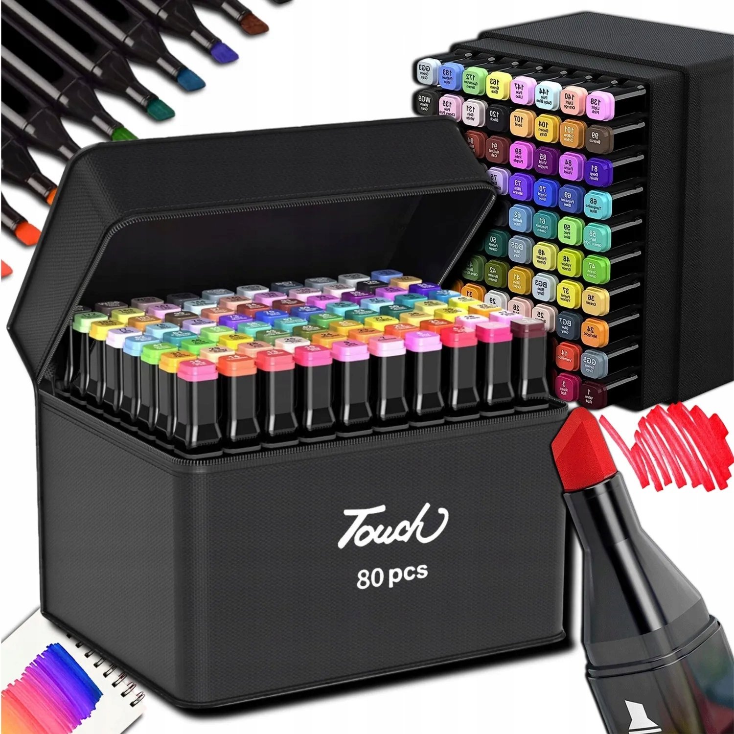 Hitbaits MARKERY ALKOHOLOWE dwustronny 80 sztuk KANZA