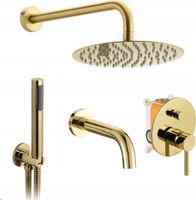 Słuchawka prysznicowa Rea 1-funkcyjna złoty (REA-P4125)